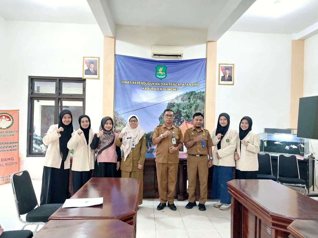 Mahasiswa PKL di Dinas Kependudukan dan Pencatatan Sipil Kab. Sumenep